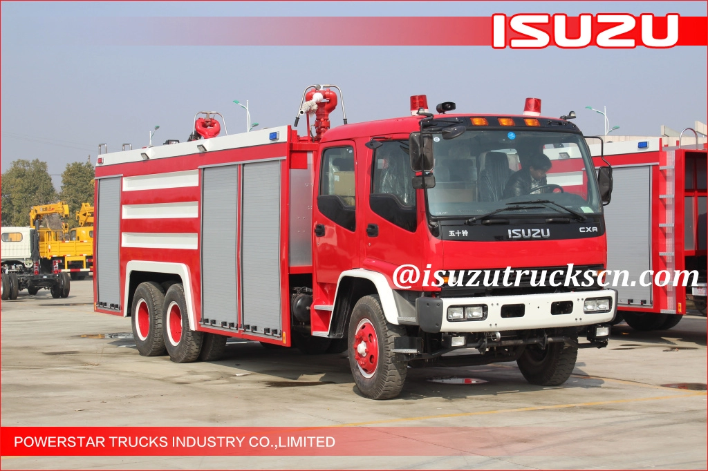 6 * 4 Afryka Ghana 12000L Fire Truck Isuzu dostawca pianki wodnej Fire Vehicle