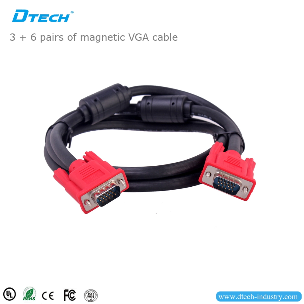 Kabel DTECH DT-6916 VGA 3+6 1,6 m VGA