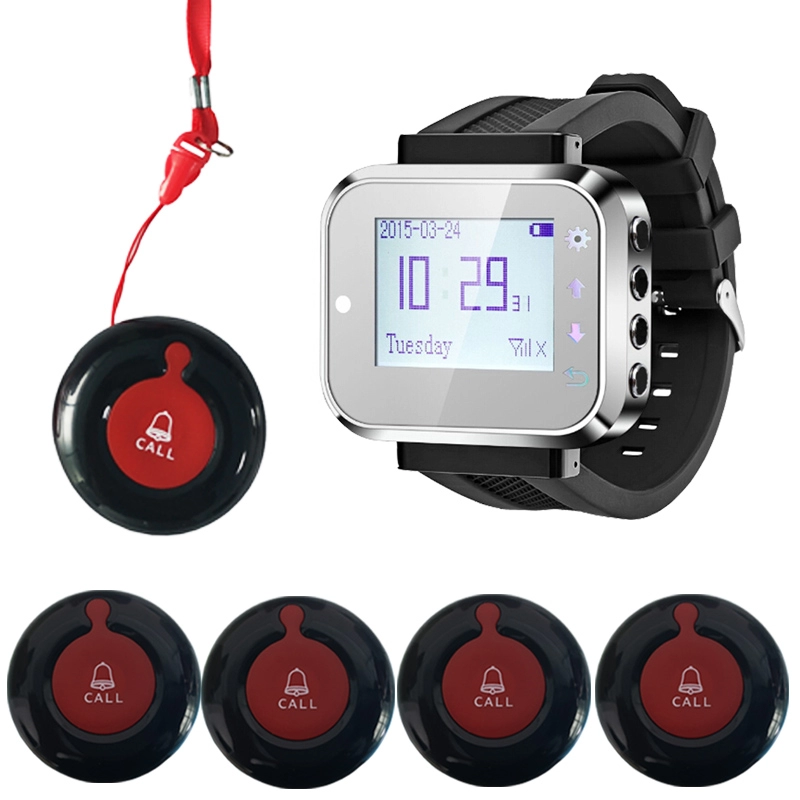 System Caregiver Pager przycisk wywołania alarmowego zegarek pager