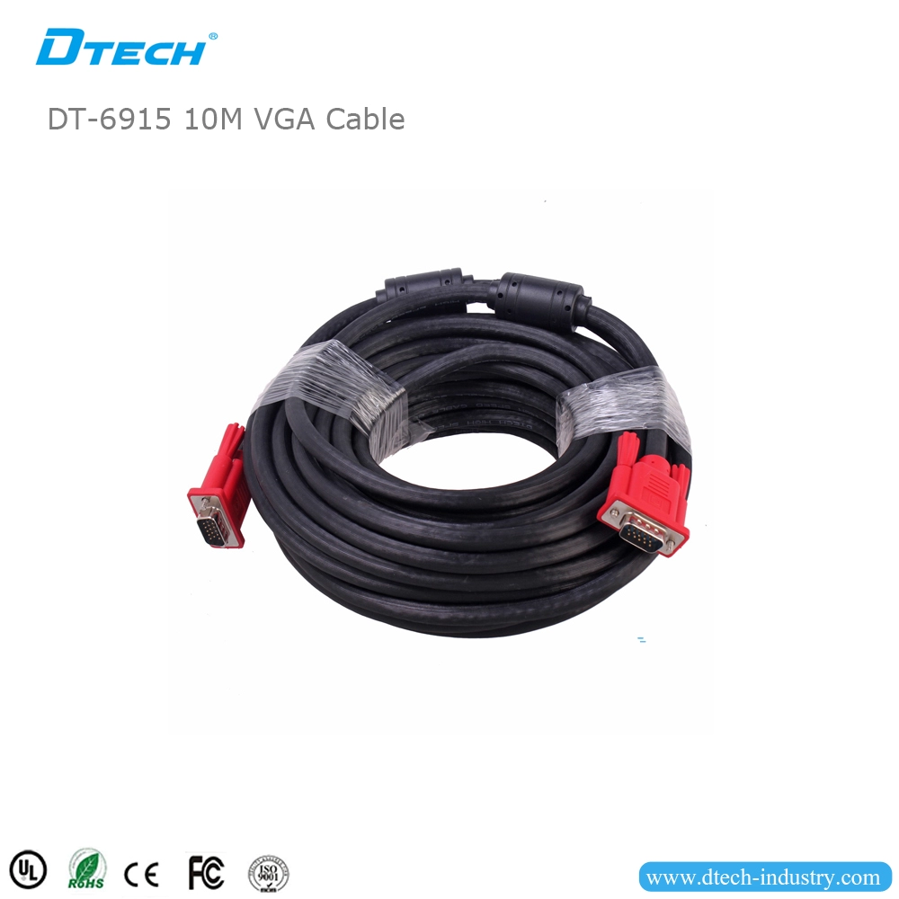 Kabel DTECH DT-6915 VGA 3+6 10M VGA