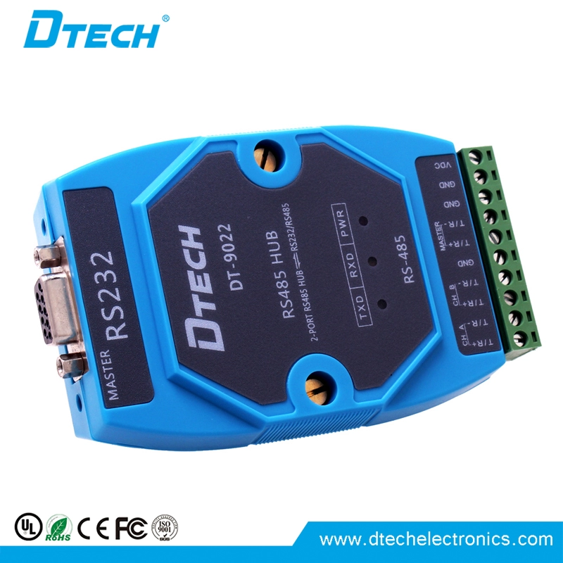 DTECH DT-9022 Koncentrator RS485 klasy przemysłowej z 2 portami