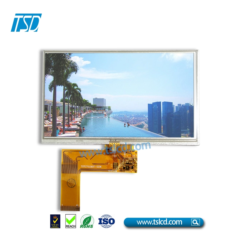 50-pinowy ekran LCD 7" 800X480 TFT z 24-bitowym interfejsem RGB