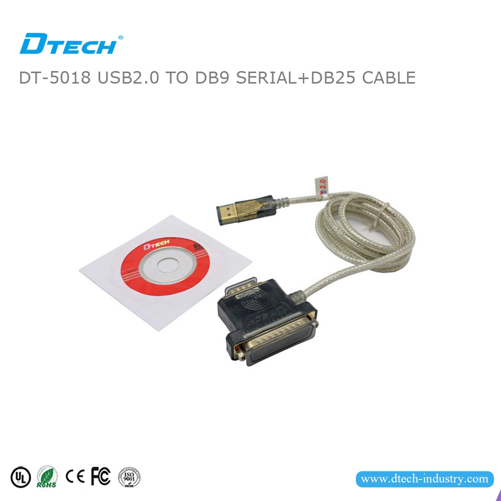 DTECH DT-5018 Kabel adaptera USB 2.0 na RS232 DB9 i DB25