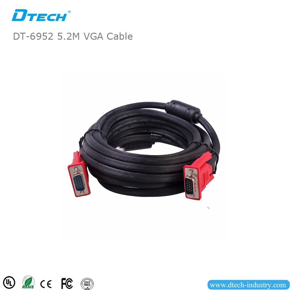 Kabel DTECH DT-6952 VGA 3+6 5,2 M VGA