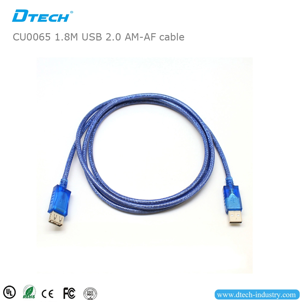 Kabel DTECH CU0065 1,8M USB2.0 AM-AF