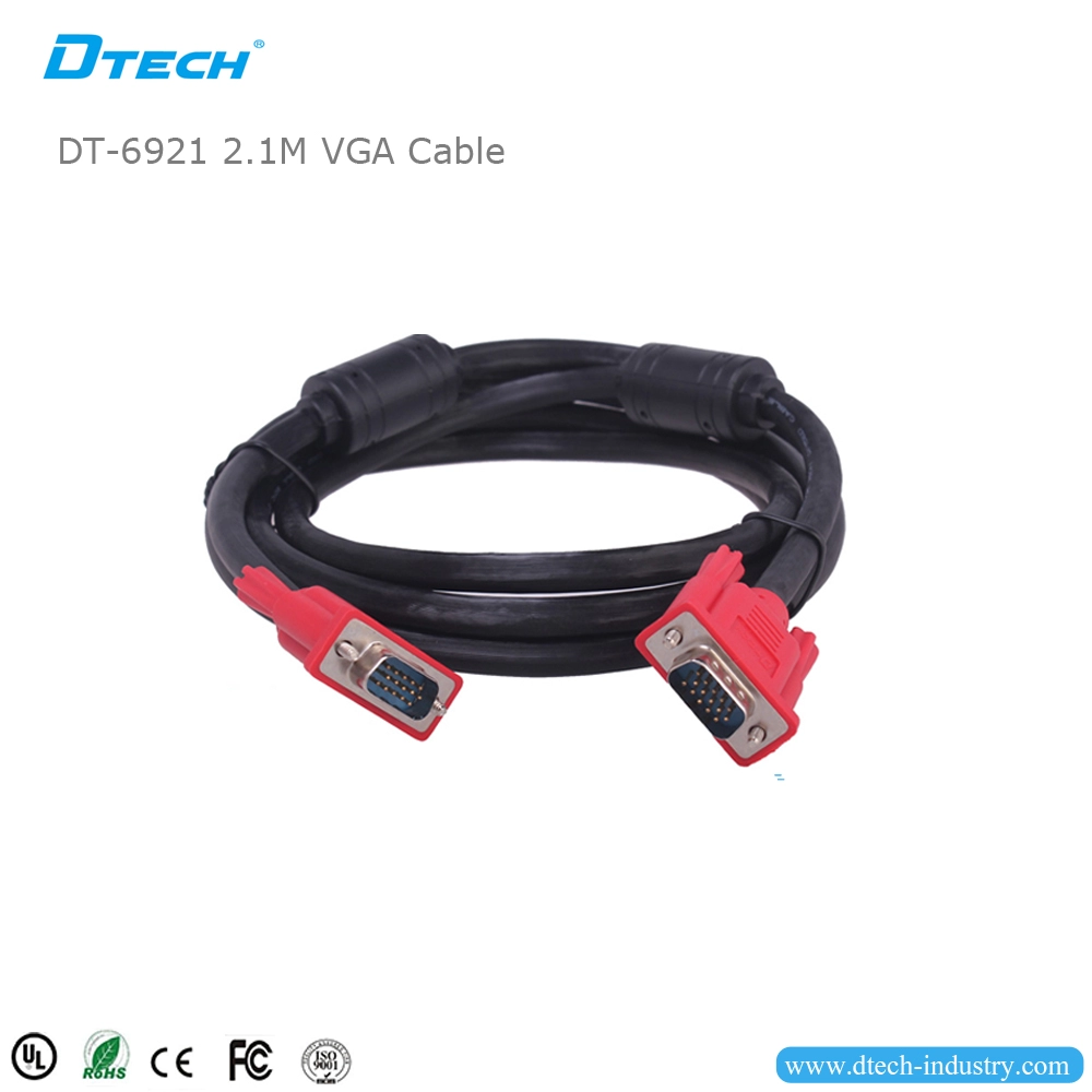 Kabel DTECH DT-6921 VGA 3+6 2.1M VGA