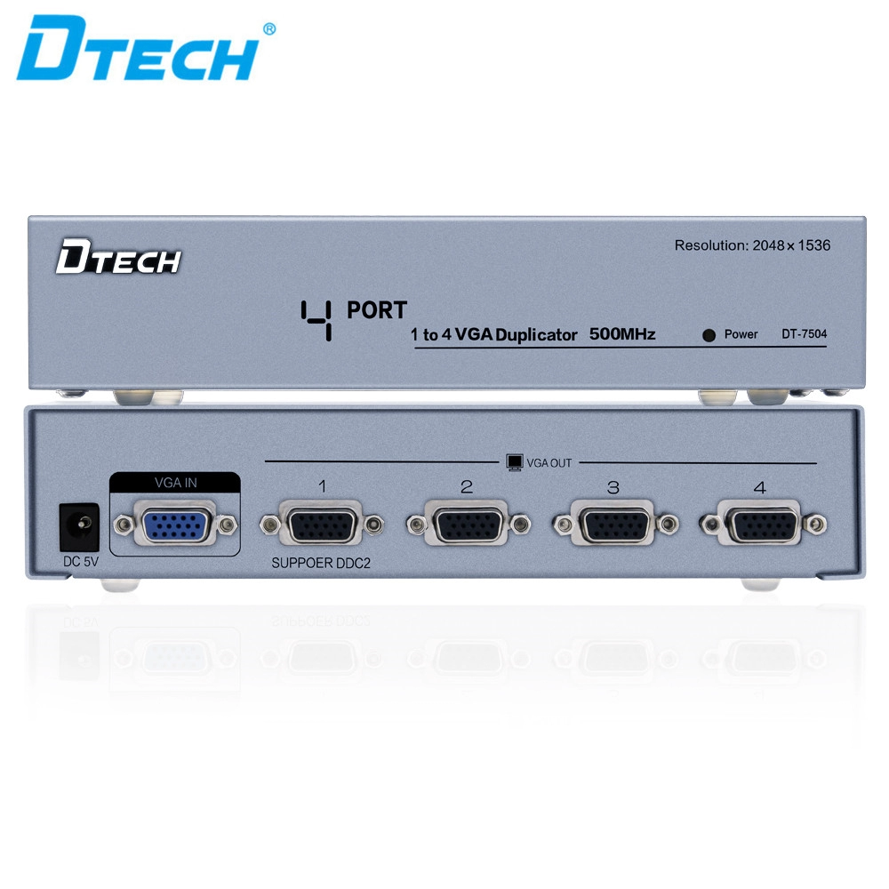 Rozdzielacz VGA DT-7504 1–4 500 MHz