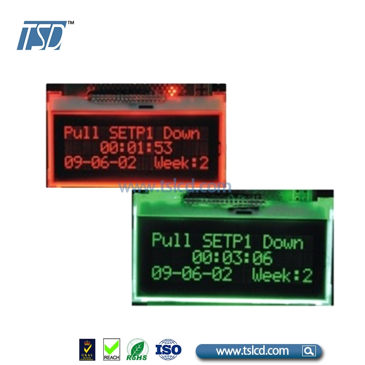 Monochromatyczny wyświetlacz LCD COG 1603 punktów z układem scalonym ST736