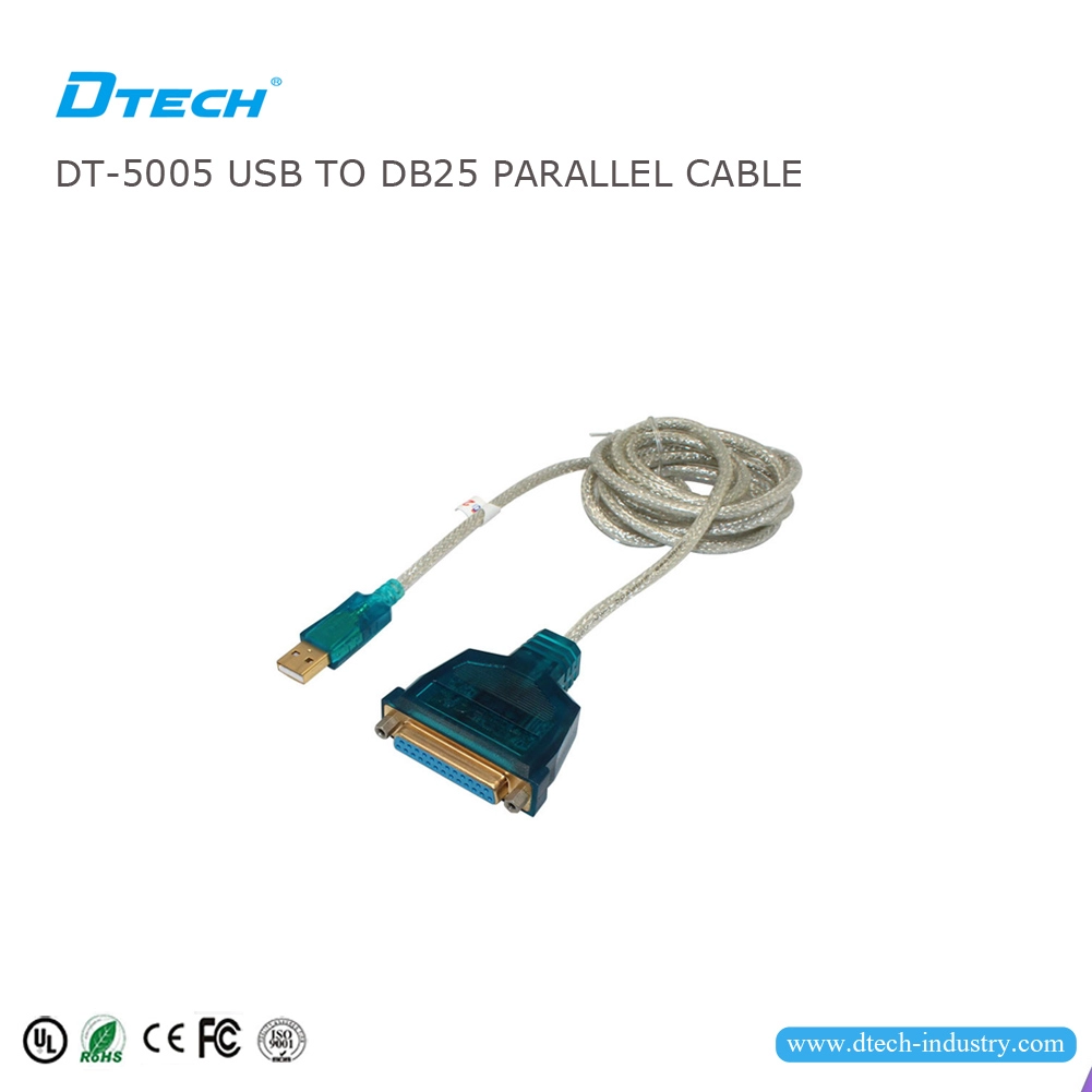 Kabel równoległy DTECH DT-5005 USB do DB25 1,8 m