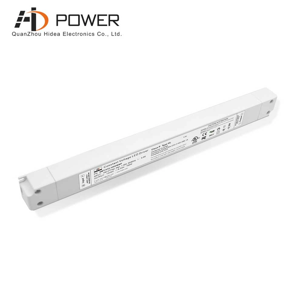 277vac 12v 100w dc stałego napięcia slim led driver