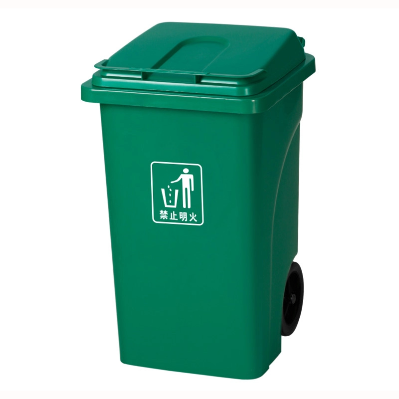Plastikowe pojemniki na odpady o pojemności 100 litrów