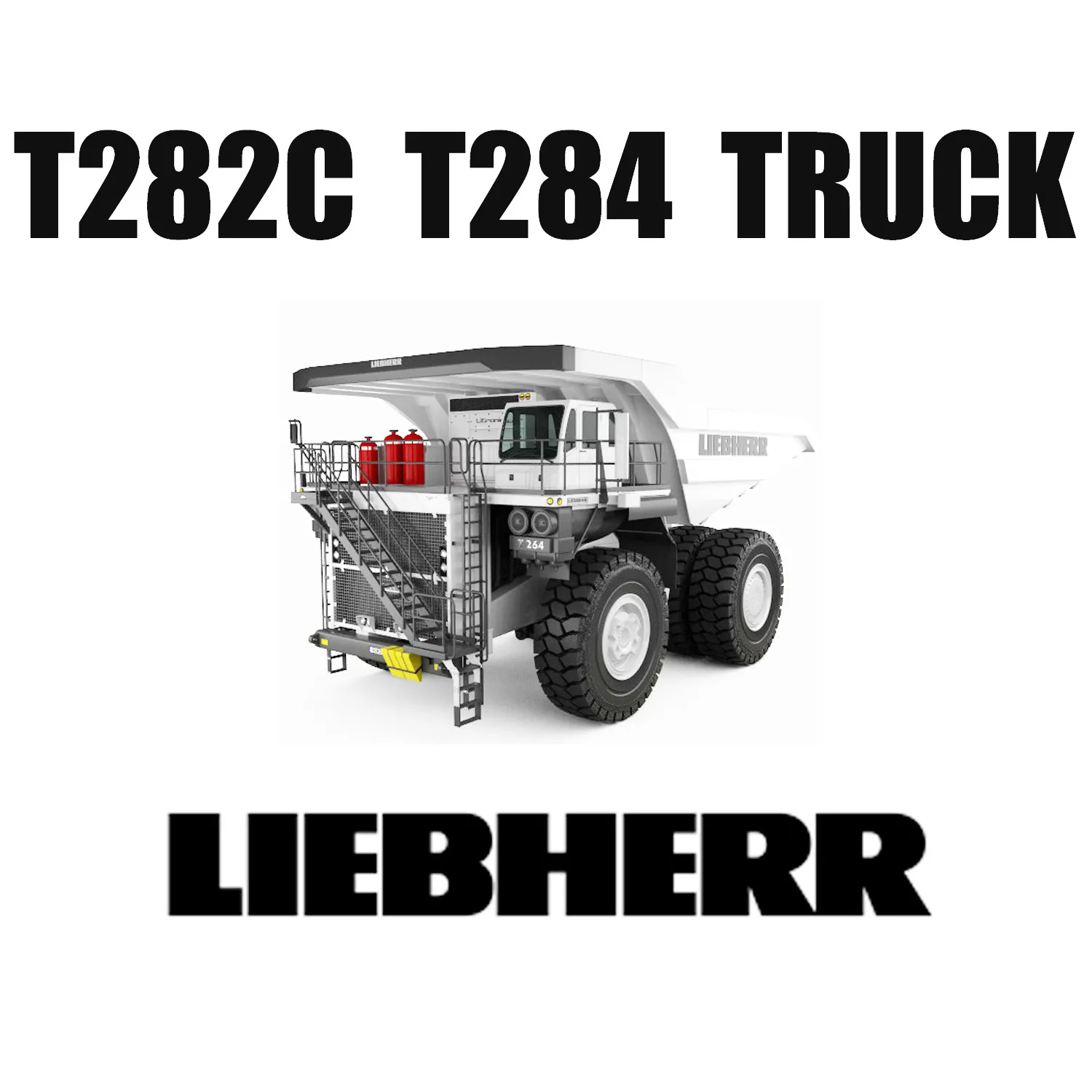 Ciężarówki Liebherr T282C T284 poruszają się po górnictwie odkrywkowym z oponami do robót ziemnych 59/80R63