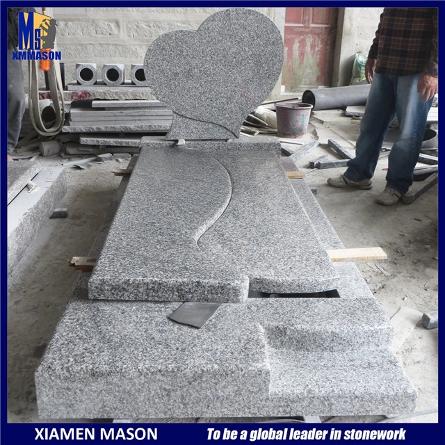 Francja Monument Heart Headstone Granit GRIS PASHAWAR G623