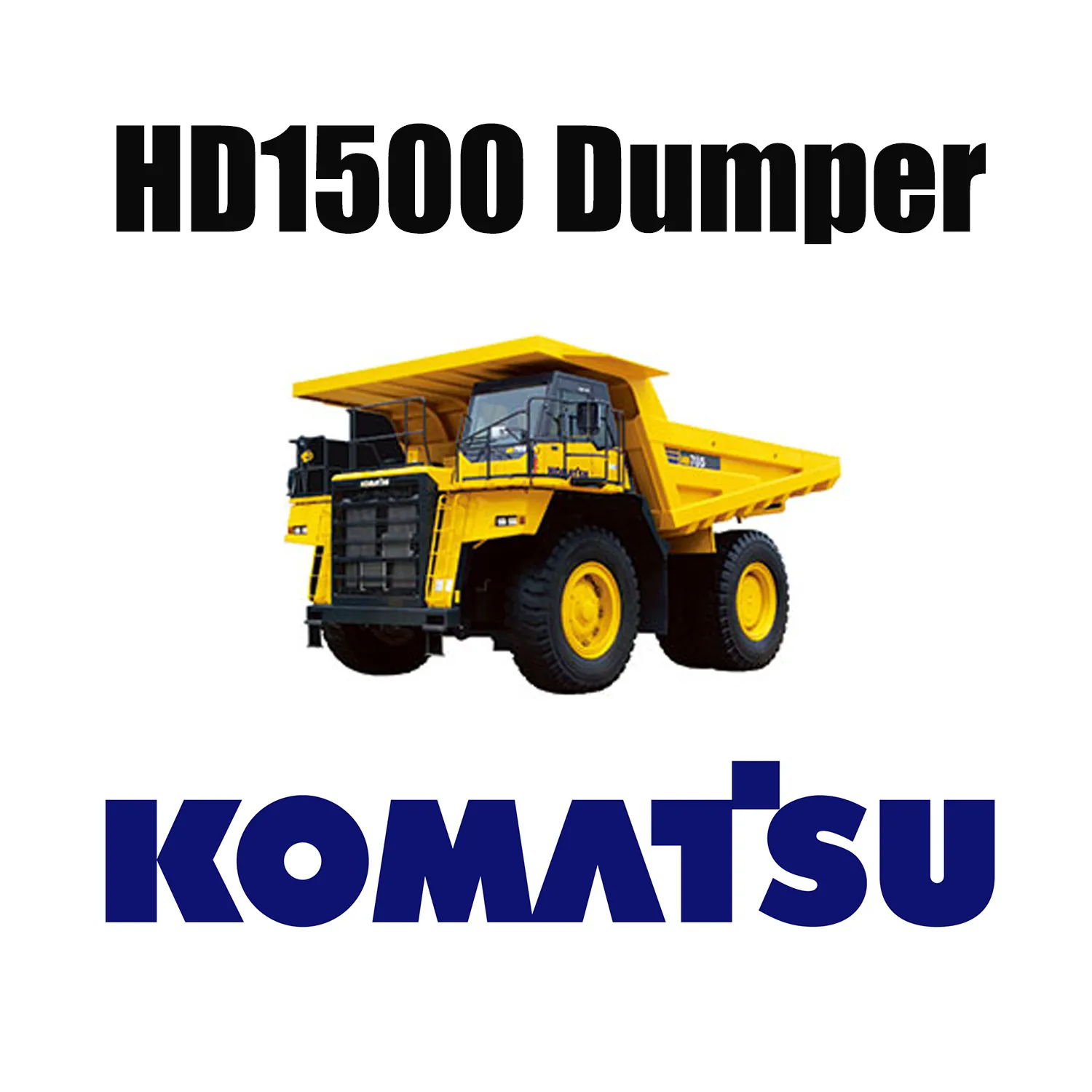 KOMATSU HD1500 Mechaniczna ciężarówka pasuje do specjalnych opon EarthMover 33.00R51
