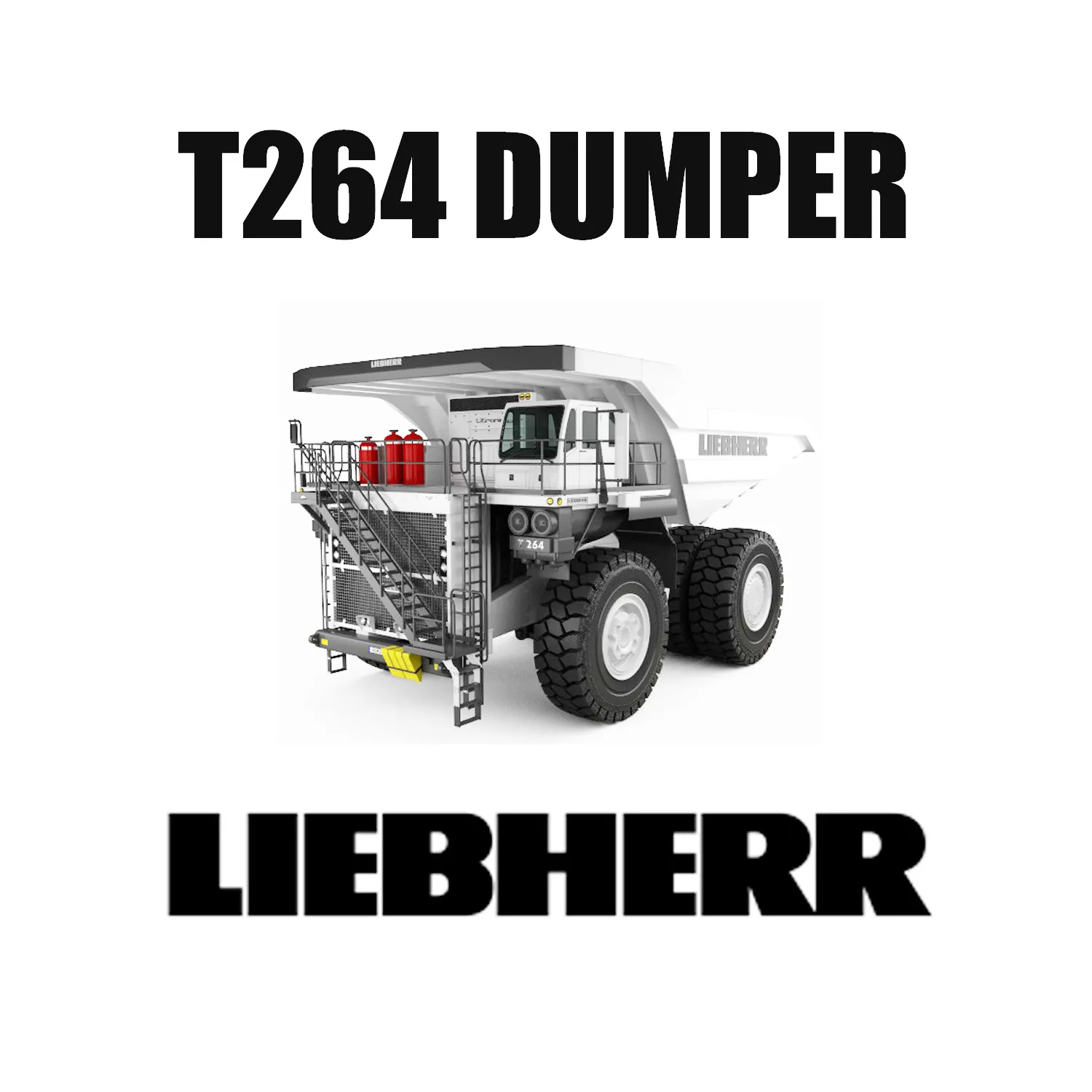 240-tonowe ciężarówki górnicze Liebherr T 264 wyposażone w opony do robót ziemnych 40.00R57 E-4