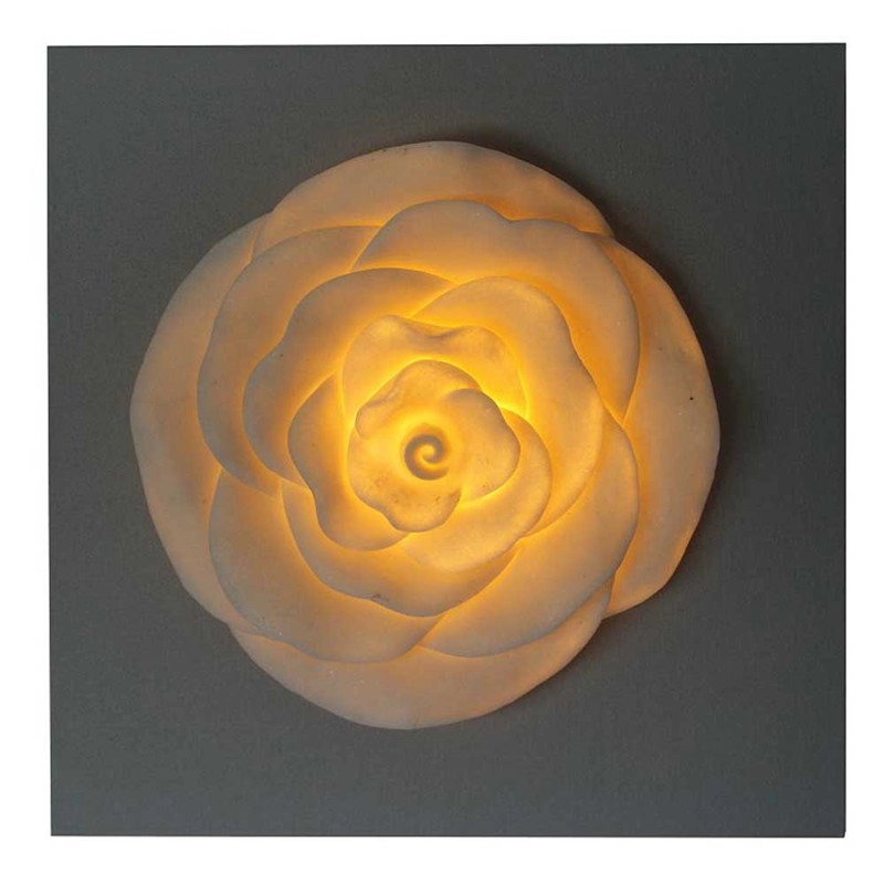 Rose Design Dekoracyjne z drewna MDF do rzemiosła ze światłami LED do dekoracji