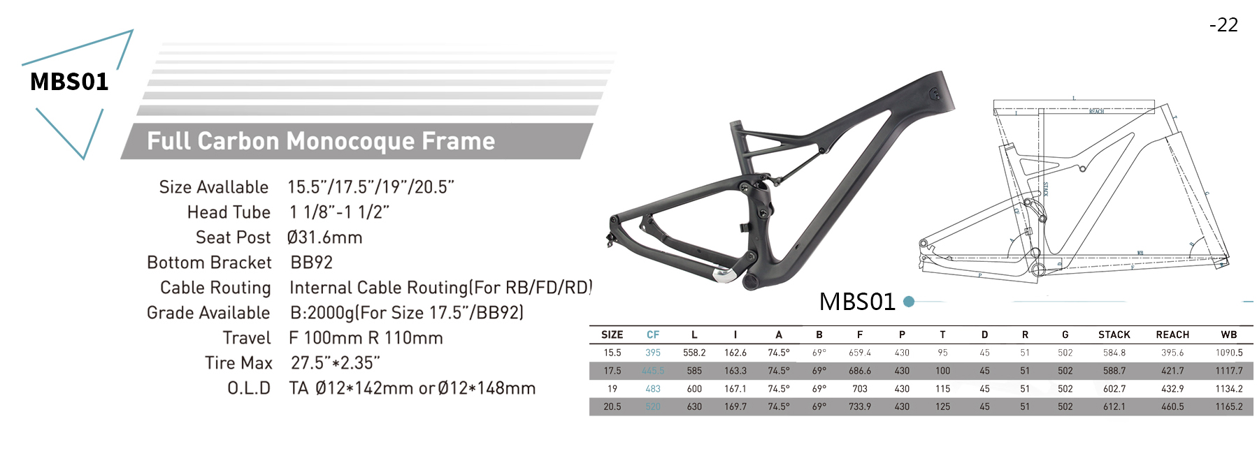 Rama mtb 650b