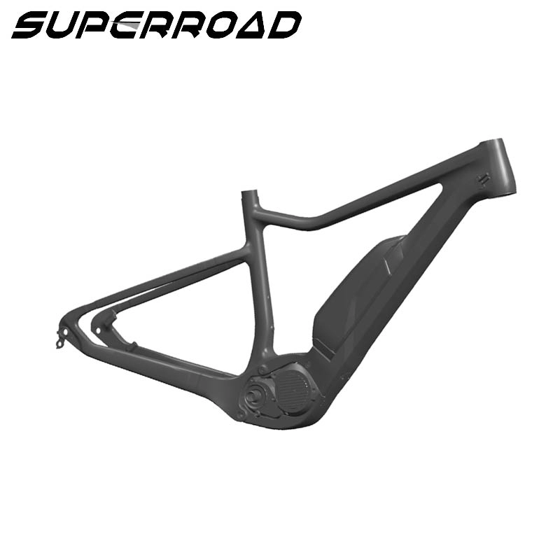 Superroad Cyclocross rama roweru elektrycznego Toray Ebike Carbon 650B Plus Widelec ramy Mtb Hardtail
