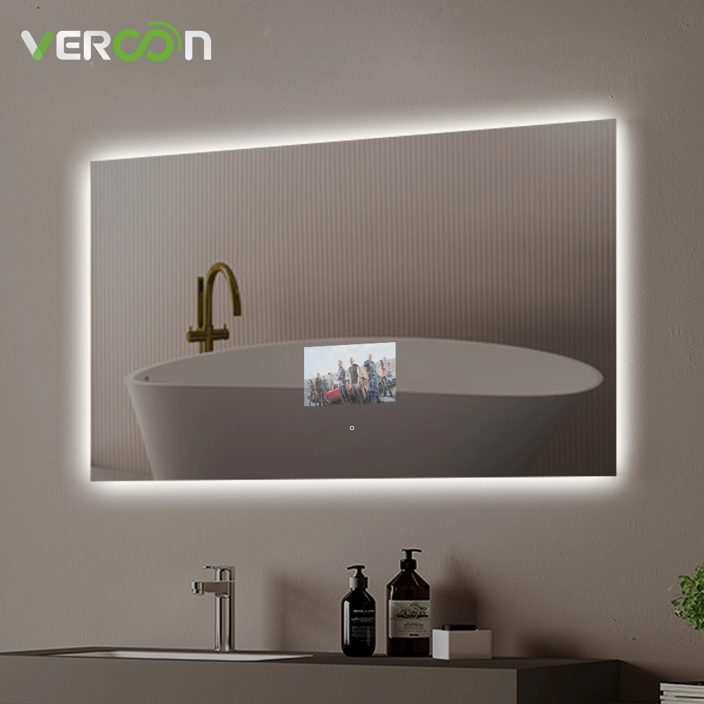 Podświetlane inteligentne lustro łazienkowe z ekranem dotykowym Android OS 11 i 10.1 cala