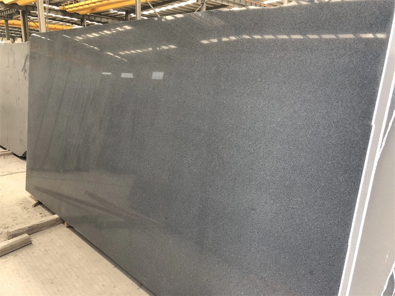 G654 Ciemnoszare granitowe płytki Impala Black Slab