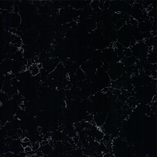 OP6012 Nocny biały blat z czarnego kwarcu wytwarzany produkt z kamienia