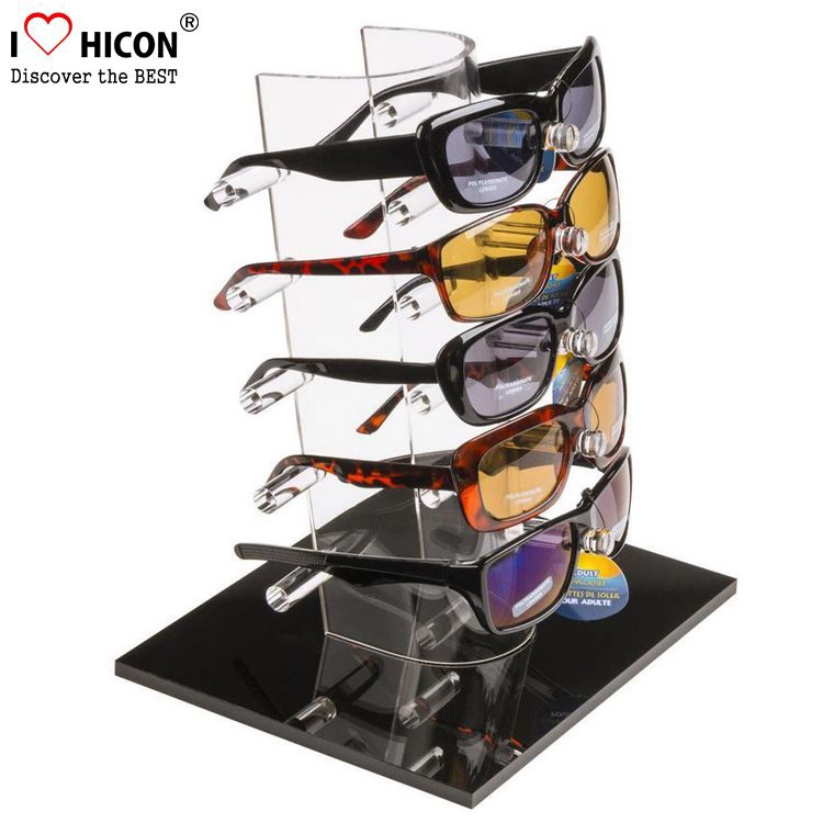 Popularny stojak na przezroczysty akrylowy stojak na okulary przeciwsłoneczne