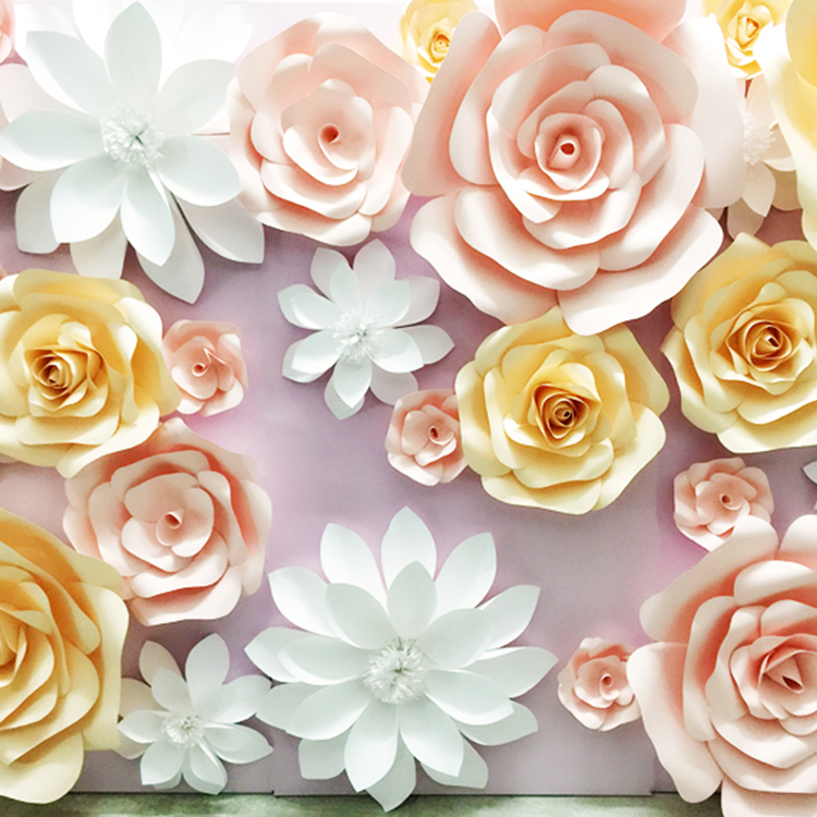 paper flower decoration retail flower display