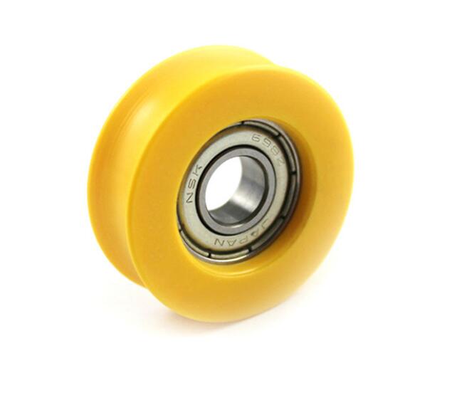 U shape sliding roller wheel