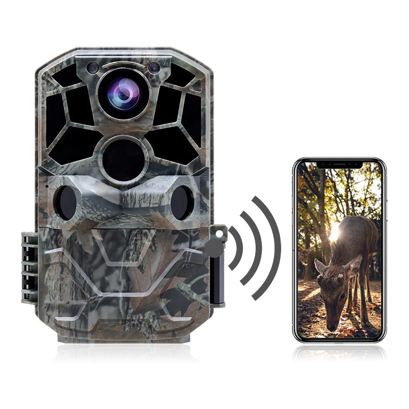 30MP Wifi Kamera obserwacyjna IP66 Wodoodporna do monitorowania dzikiej przyrody