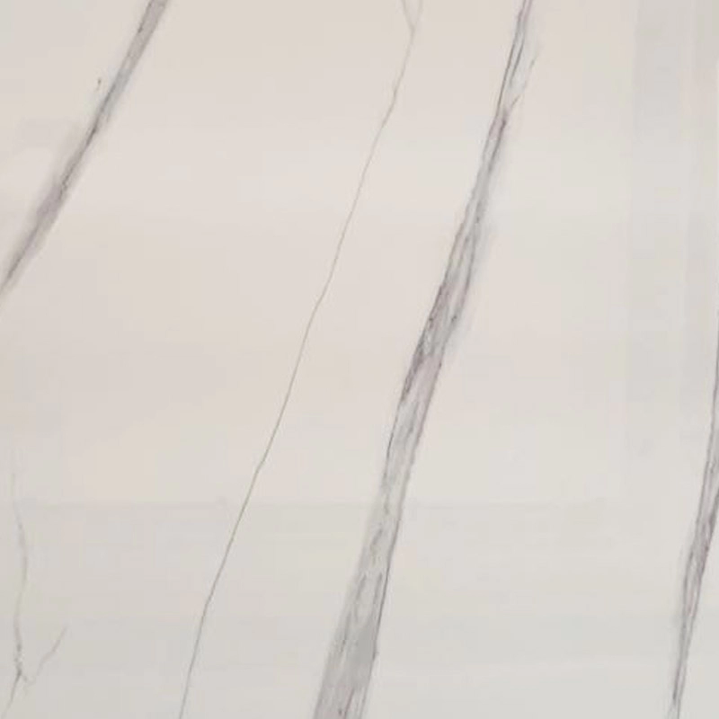 Biały sztuczny marmur z dużymi szarymi żyłkami