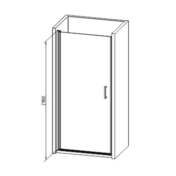 single glass pivot shower doors_Duschtüren _douchedeuren_NEUNAS