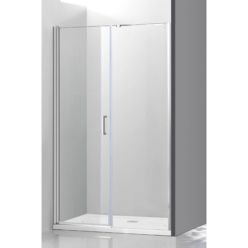 Bezramowe 1-panelowe stałe lewe drzwi prysznicowe obrotowe