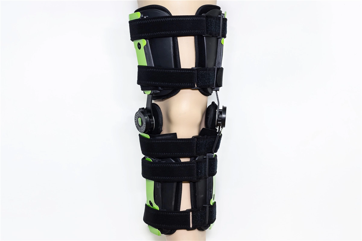Teleskopowe ortezy kolanowe na zawiasach z aluminiowym wsparciem złamań ROM do ortopedycznego unieruchomienia pooperacyjnego