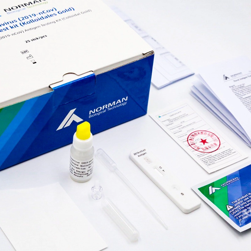 Nowy zestaw do testowania antygenów w ślinie papierowej (2019-nCoV) w przypadku koronawirusa (złoto koloidalne)