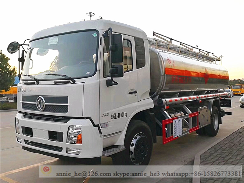 4000 galonów Lekka ciężarówka ze zbiornikiem paliwa ze stopu aluminium