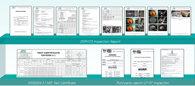 Raporty z inspekcji Dervos dotyczące zaworów przemysłowych
