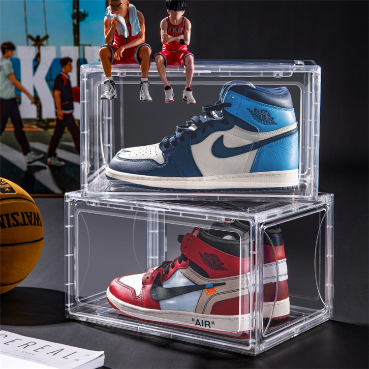 acrylic shoe box stackable