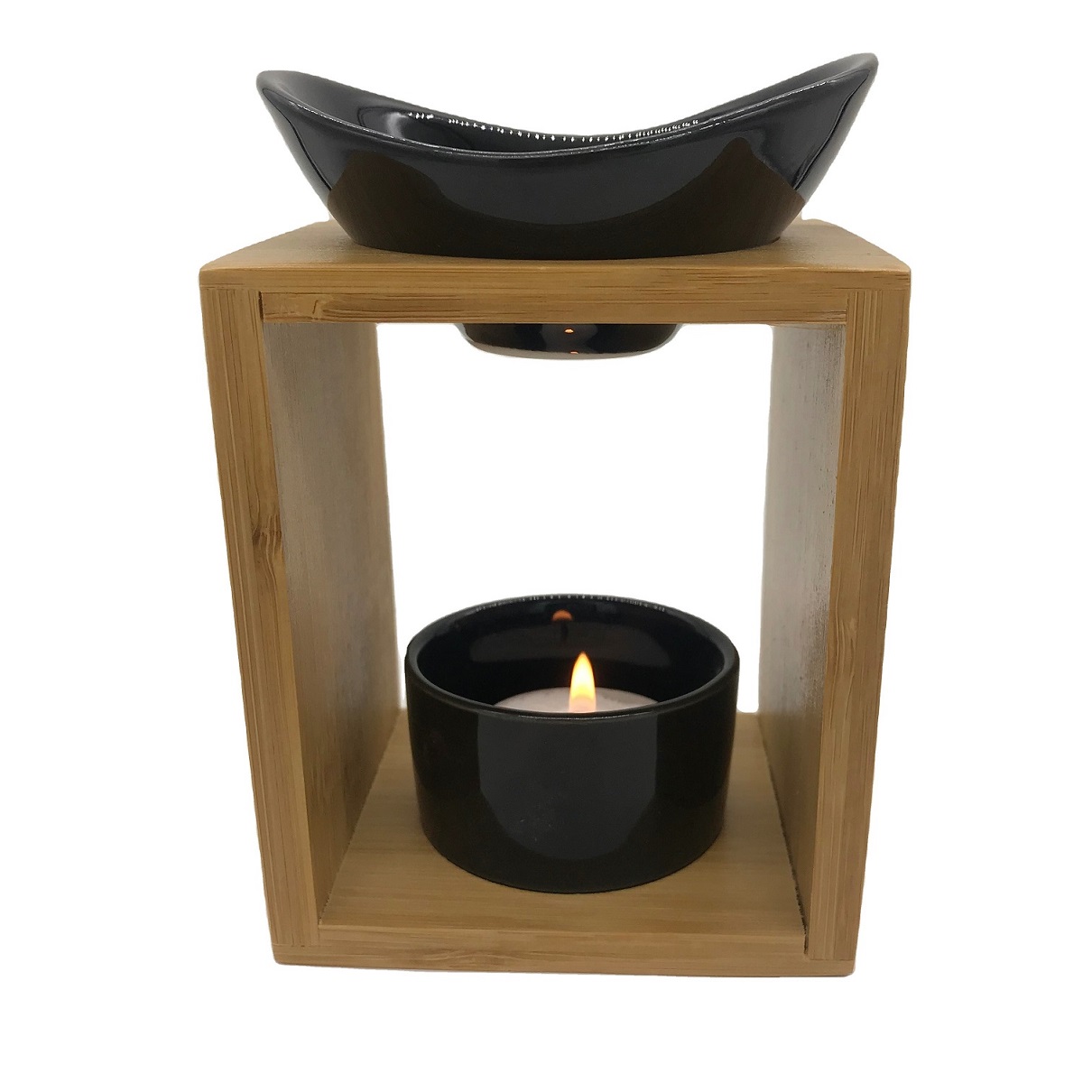 wooden ceramic oil burner