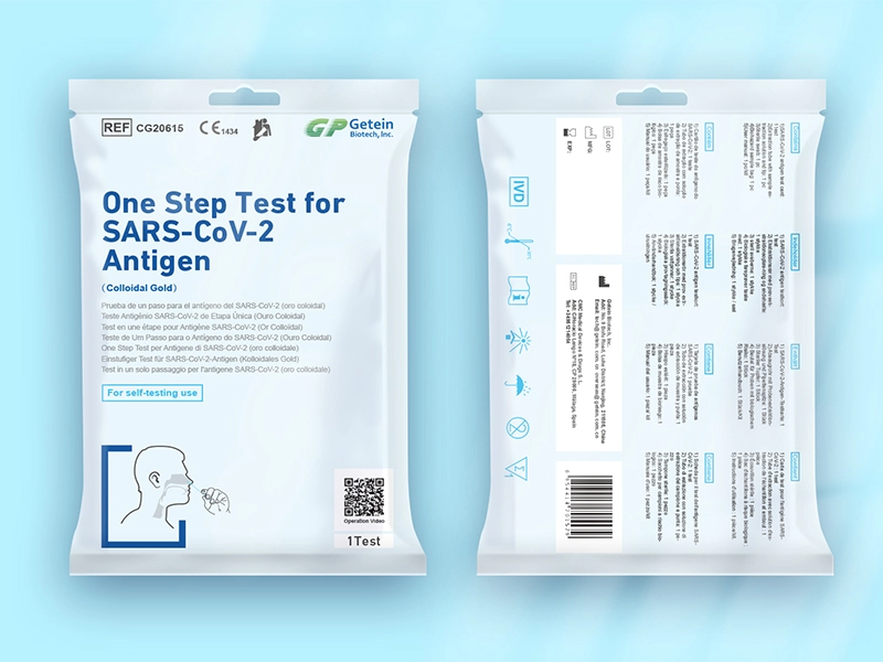 Test jednoetapowy na antygen SARS-CoV-2 (złoto koloidalne) (wymaz z nosa)