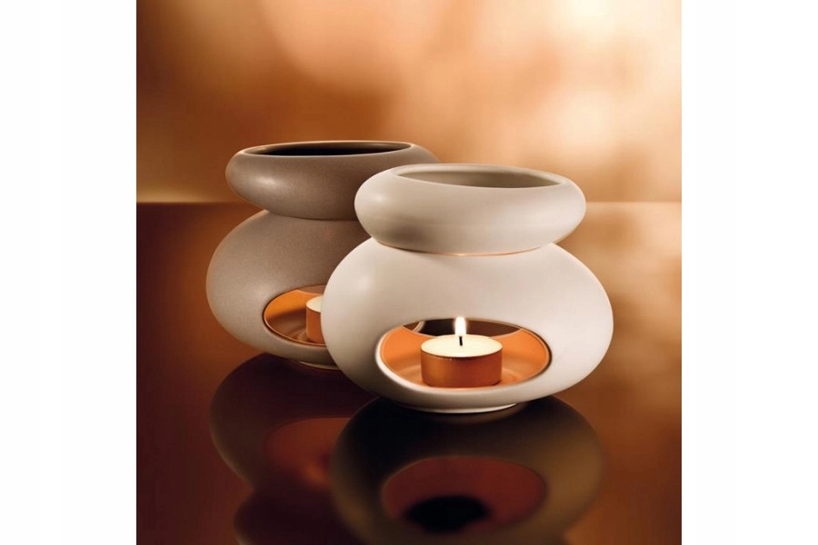 Unikalny ceramiczny palnik olejowy z kamienia Aromalampa na tealight