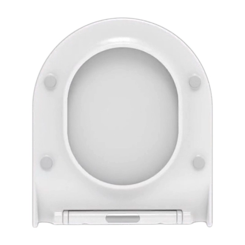 Smukły kształt sześcianu w kształcie litery D Pokrywa WC łazienkowa termoutwardzalna deska sedesowa