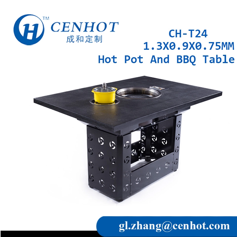 Kwadratowy metalowy gorący garnek i stół do grillowania na sprzedaż Dostawca CH-T24 - CENHOT