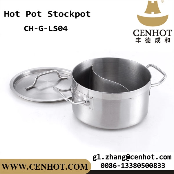 CENHOT Stal nierdzewna Ying Yang Hot Pot Stock Pot do restauracji
