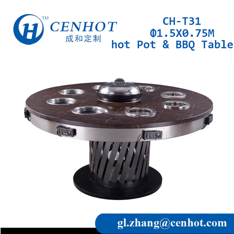 Niestandardowy mały gorący garnek i koreański stół do grillowania na sprzedaż CH-T31 - CENHOT