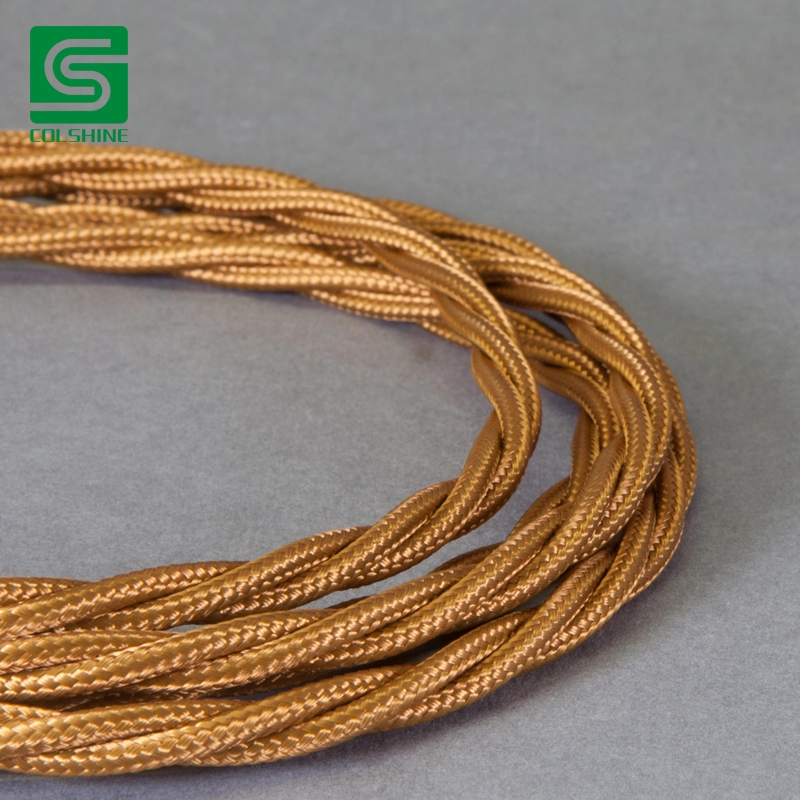 Dwużyłowy kabel pokryty skręconą tkaniną