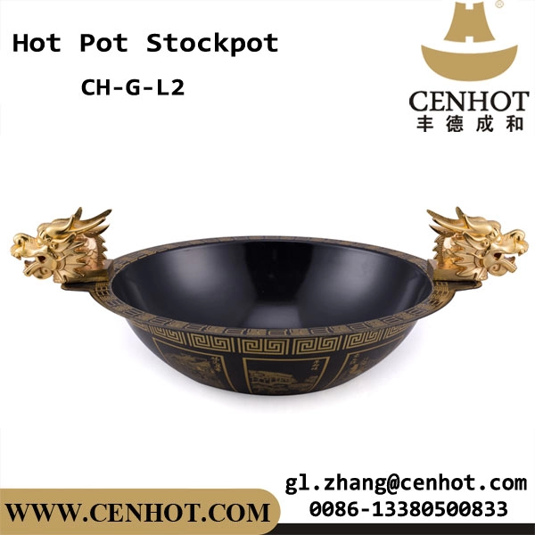 CENHOT Dragon Head Hot Pot Garnki z powłoką emaliowaną