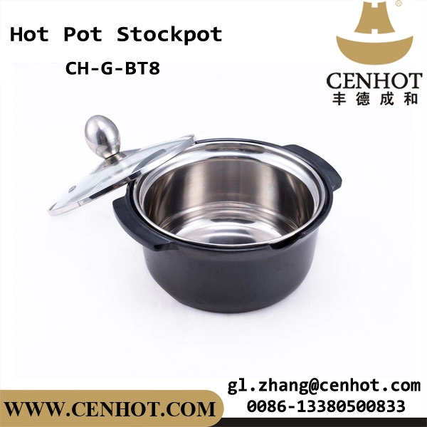 CENHOT Black Coating Mini Stock Pot do restauracji Hot Pot
