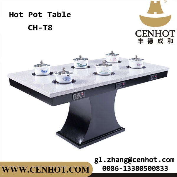 Stół do gorącego garnka CENHOT, wbudowany do użytku w restauracji