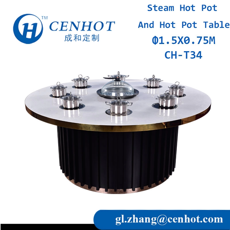 Dostosuj stoły do restauracji z okrągłymi gorącymi garnkami Producenci Chiny - CENHOT