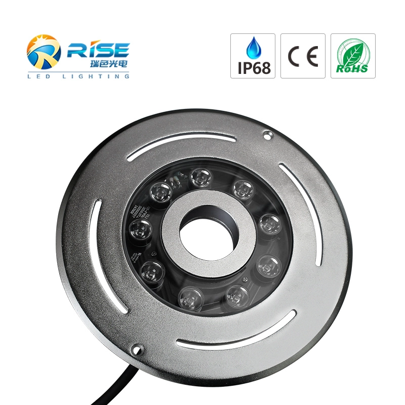 9x3W 27W IP68 Fontanna LED z DMX512